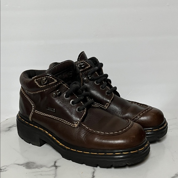 Dr. Martens Vintage Chocolate Brown Leather Boots MADE IN ENGLAND